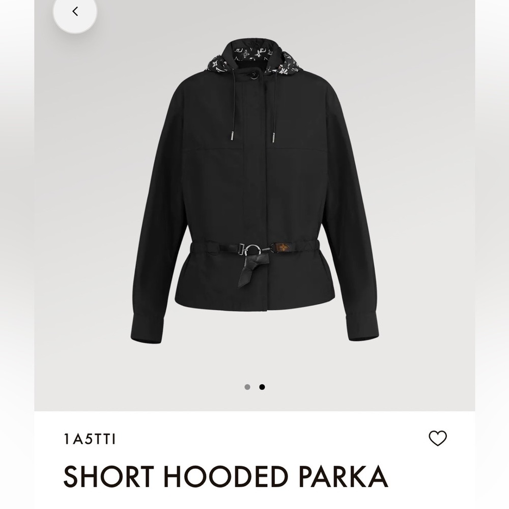 Louis Vuitton short hooded parka